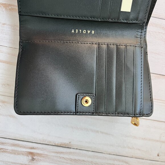 Radley London Wild Roses Medium Bifold Wallet Black - Picture 9 of 13